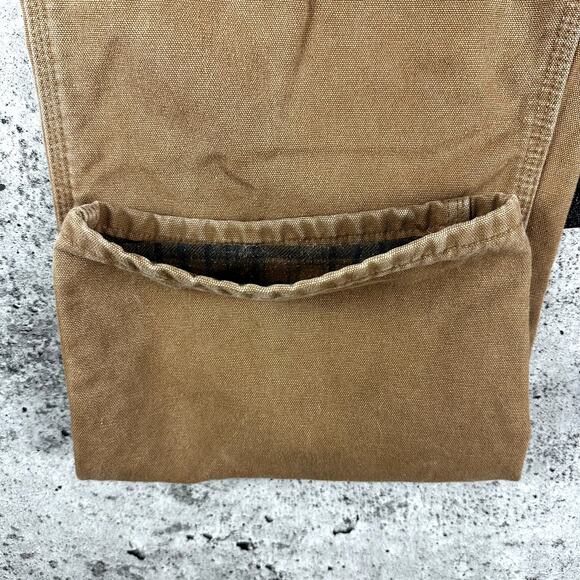 Carhartt B111BRN Duck Canvas Lined Carpenter Pants 40x32 - Picture 9 of 11